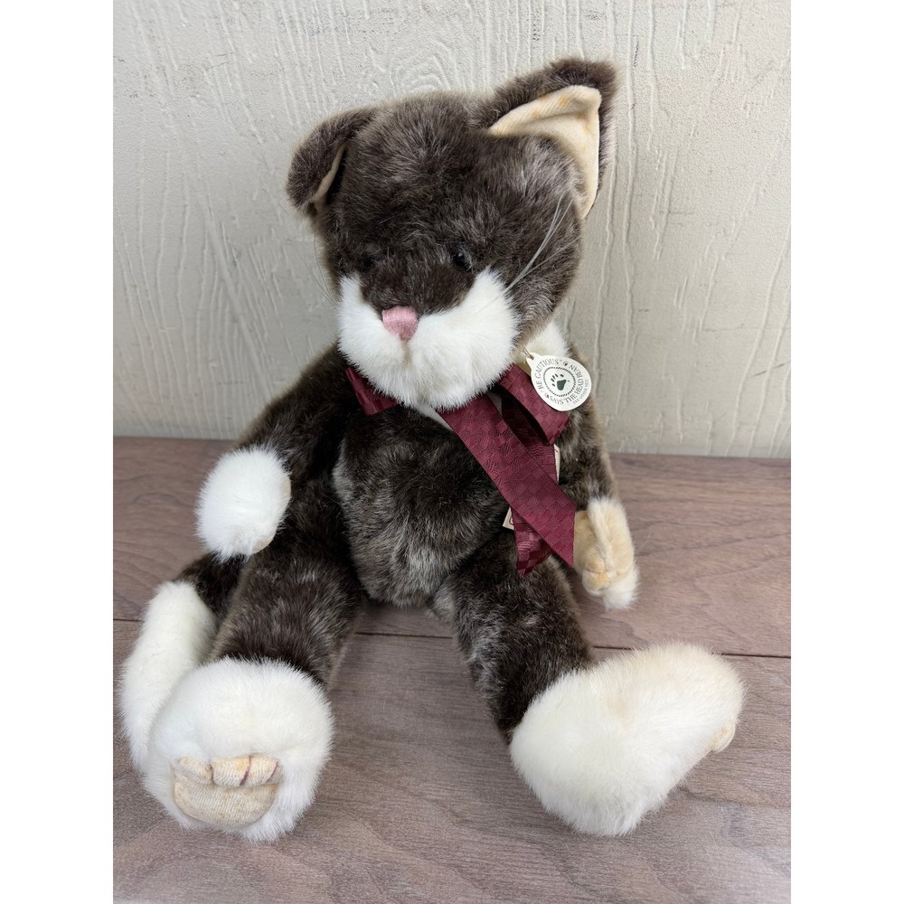 Boyds Towley Alleyrukus Cat Plush Tabby Faux Fur 14" Collectible
